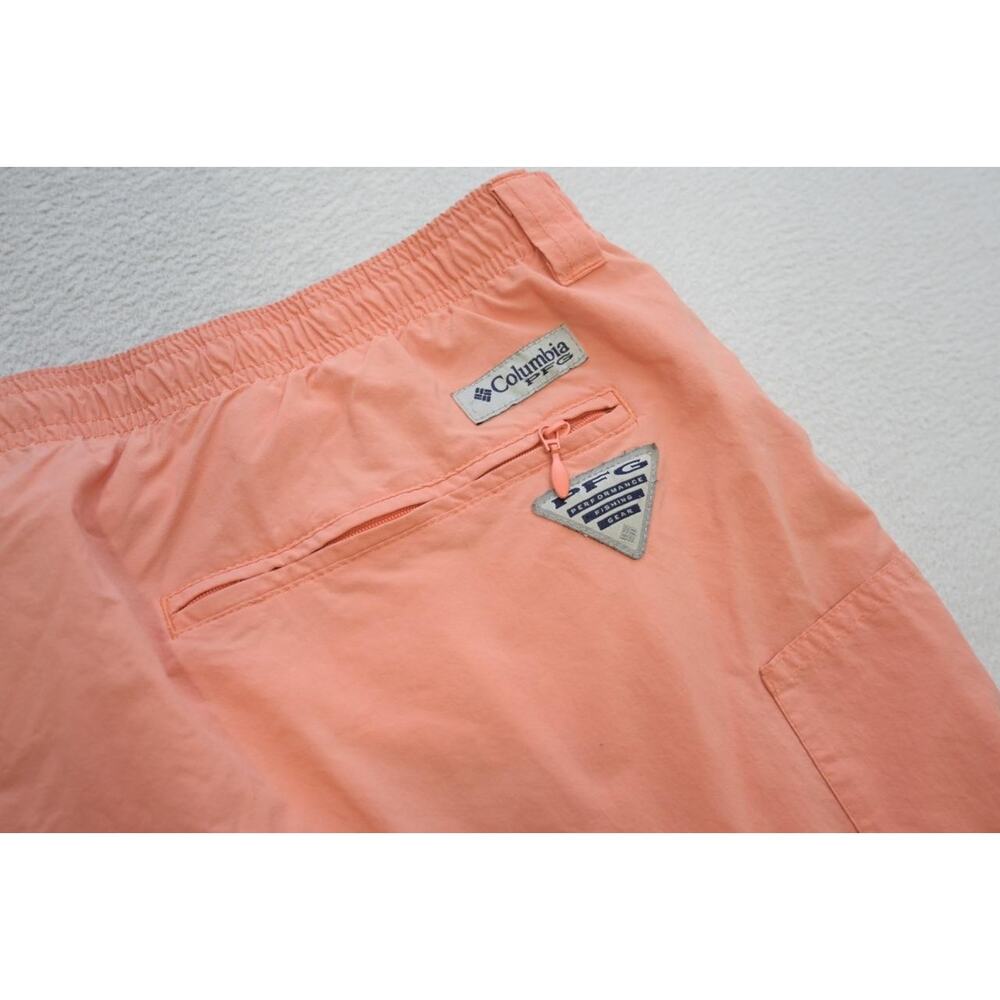 Columbia PFG Swim Trunks Pink Omni-Shade Fishing Shorts 6" INS Mens 2XL‎